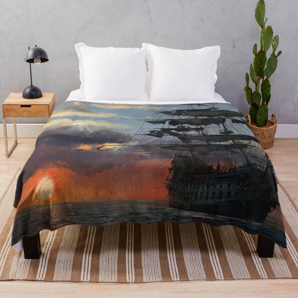 Item preview, Pirate ship in the sunset designed and sold by MrCsStores.