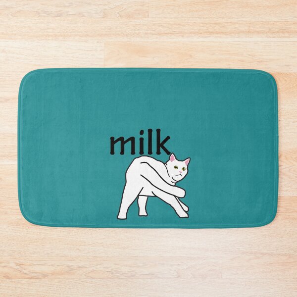 Item preview, white cat milk design, lovely cat. designed and sold by dadamda.