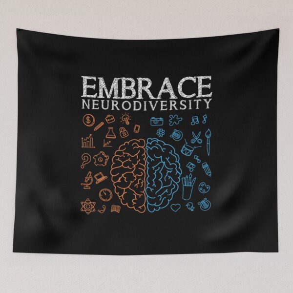 Item preview, Embrace ADHD Autism ASD Neurodiversity designed and sold by Placidobarbosa.
