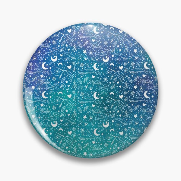 Item preview, Cosmic Ocean pattern blue designed and sold by iconicus-design.