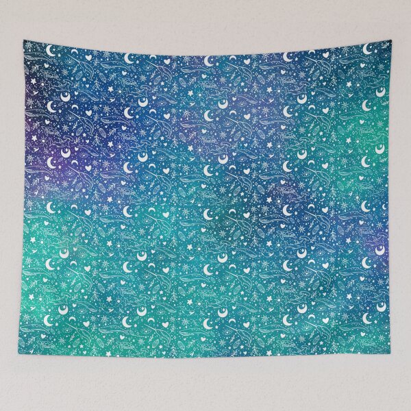 Item preview, Cosmic Ocean pattern blue designed and sold by iconicus-design.