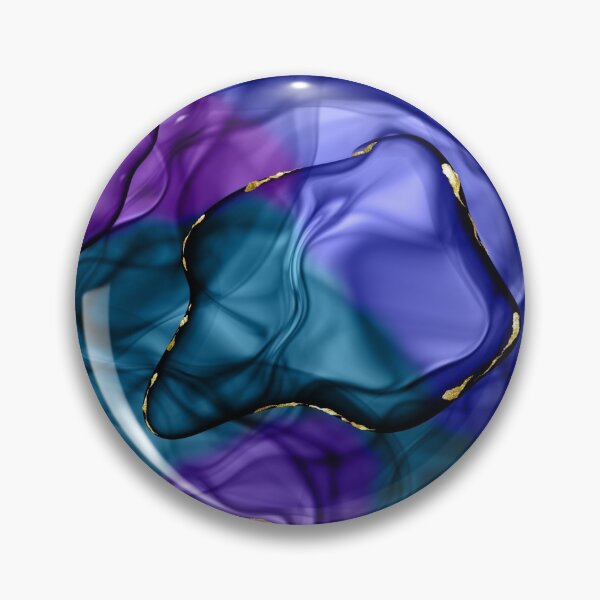 Item preview, Unicorn Ink Purple Blue Teal Background designed and sold by GeeHanz.