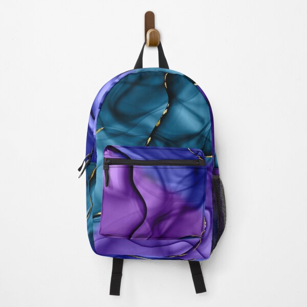 Item preview, Unicorn Ink Purple Blue Teal Background designed and sold by GeeHanz.