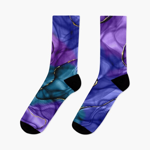 Item preview, Unicorn Ink Purple Blue Teal Background designed and sold by GeeHanz.