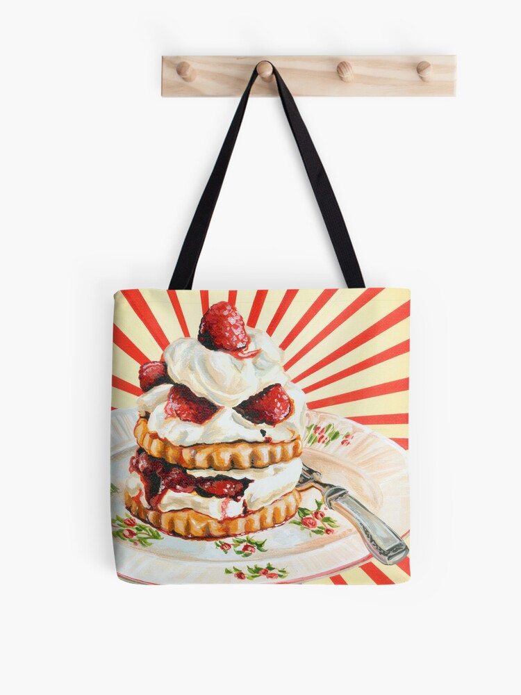 Thumbnail 1 of 2, Tote Bag, Raspberry Shortcake designed and sold by KellyGilleran.