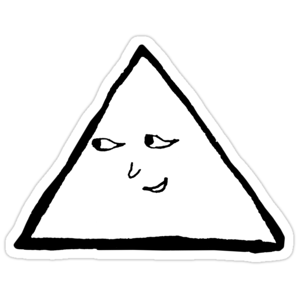 Oyasumi Punpun Triangle Stickers By Flamborchid Redbubble