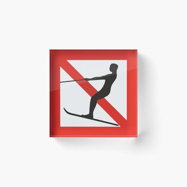 Item preview,  No water skiing, Vesihiihto kielletty designed and sold by artnormarum.