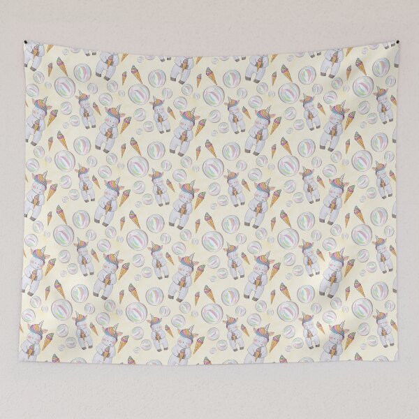Item preview, Unicorn ice cream pattern designed and sold by Tania Steyn.