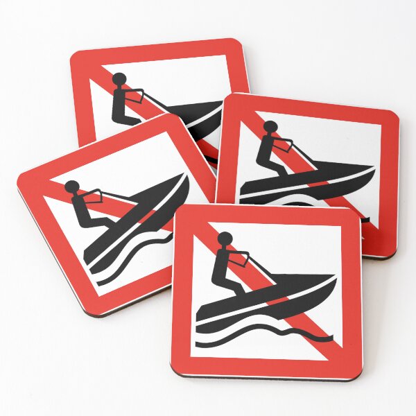 Item preview, Jet skiing prohibited, Vesiskootterilla ajo kelletty designed and sold by artnormarum.