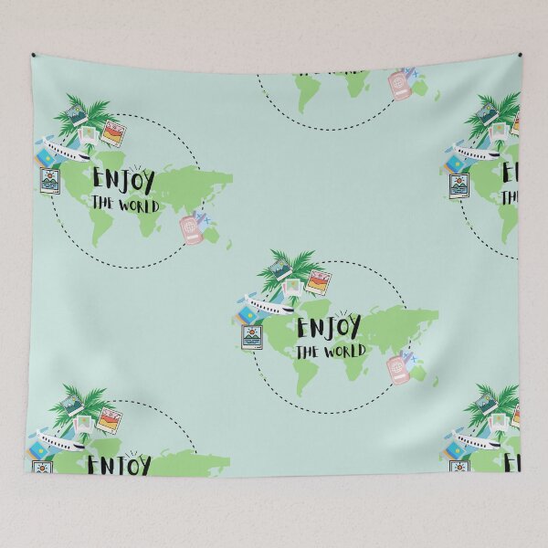 Item preview, 'ENJOY THE WORLD' designed and sold by Vivienne0161.