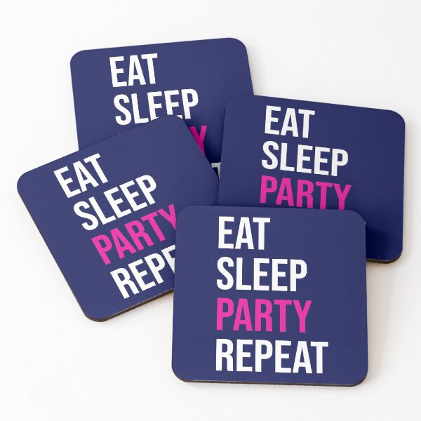 Artikelvorschau, Eat Sleep Party Repeat entworfen und verkauft von CatArtStore.