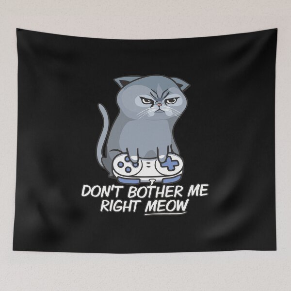 Item preview, Gamer Cat Lover Don't Bother Me Right Meow Funny Video Games Player Fan Gift designed and sold by alenaz.
