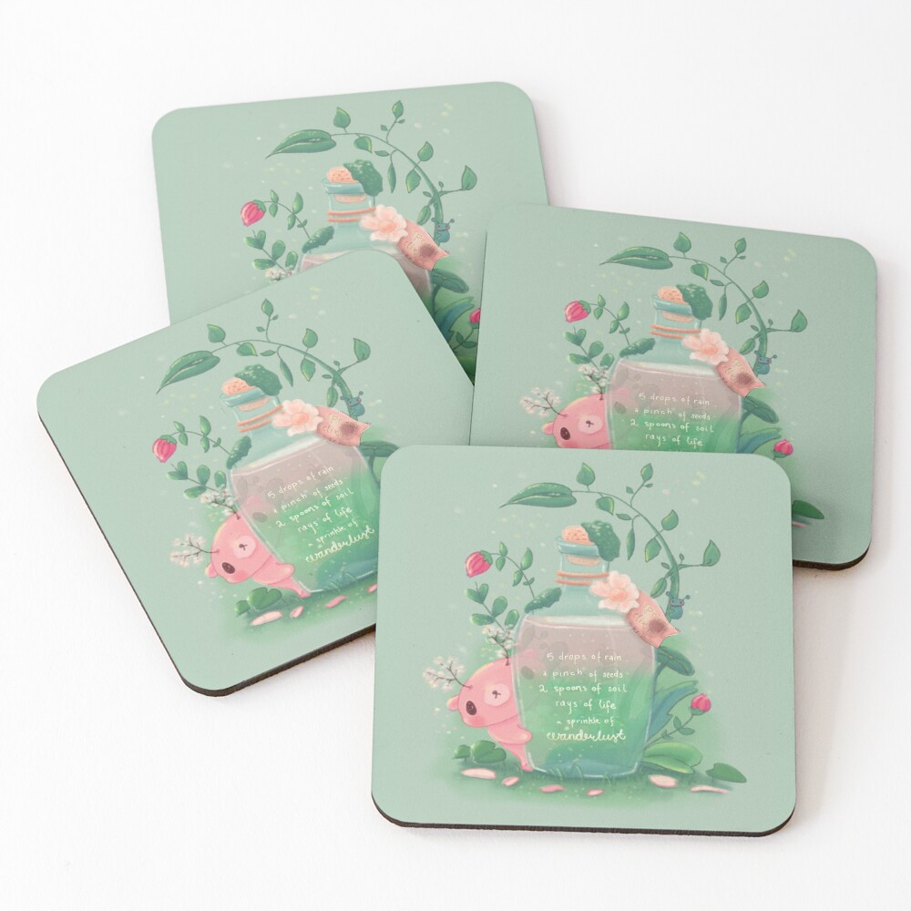 Item preview, Coasters (Set of 4) designed and sold by moonlitdoodl.
