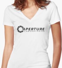 Aperture Laboratories Women's Fitted V-Neck T-Shirt