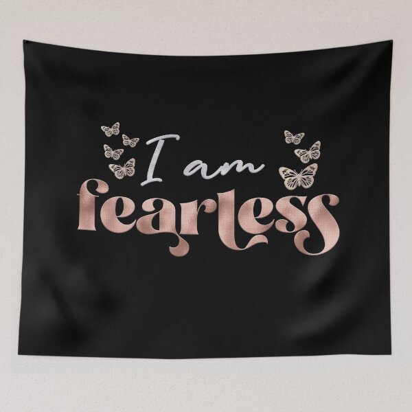 Item preview, I am fearless (Rose Gold Glitter) designed and sold by squishyrainbow.