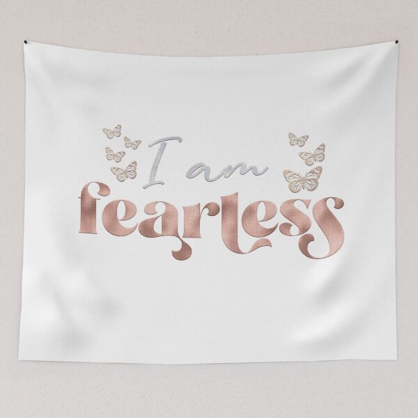 Item preview, I am fearless (Rose Gold Glitter) designed and sold by squishyrainbow.