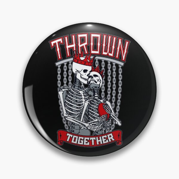 Item preview, Disc Golf Frolf Couple Gothic Skeleton King & Queen Golfers designed and sold by GrandeDuc.
