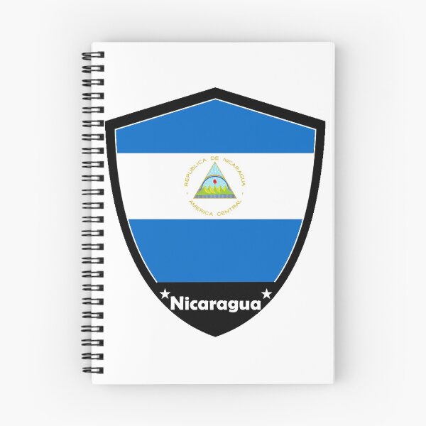 Artikelvorschau, Nicaragua Flaggenabzeichen entworfen und verkauft von Gina-Driada.