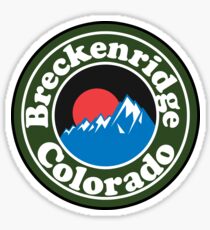 BRECKENRIDGE COLORADO Skiing Ski Mountain Mountains Snowboard Sticker