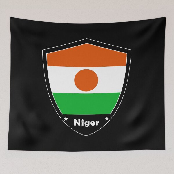 Item preview, Niger Flag Badge designed and sold by Gina-Driada.
