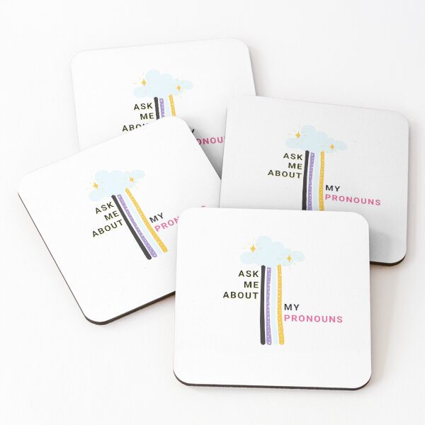 Item preview, Ask Me About My Pronouns Enby Pride designed and sold by SapphicGrapphic .