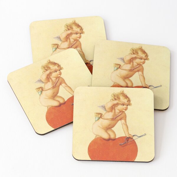 Item preview, Cherub Valentines Postcard Illustration Vintage designed and sold by Freshfroot.