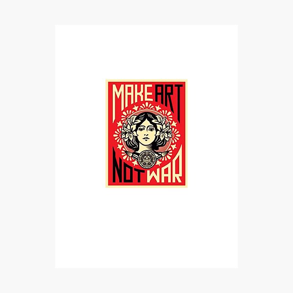 Make Art Not War Marianne Photographic Print