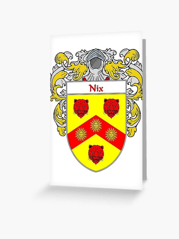 Nix Coat of Arms/Family Crest Greeting Card for Sale by William