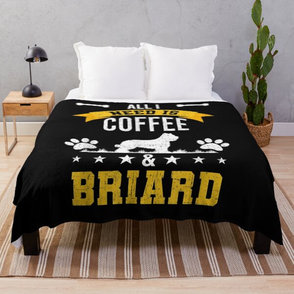 Item preview, I Need Coffee And Briard Dog Lover  designed and sold by mylahKristian.