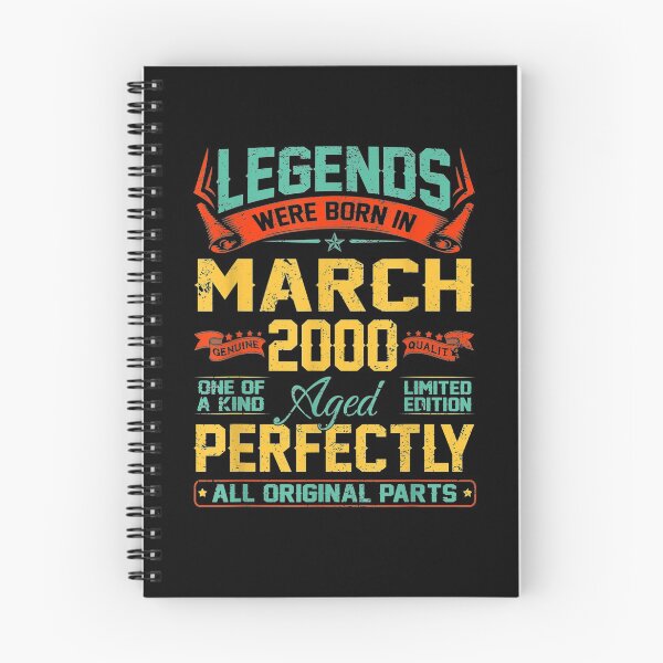 Item preview, Legends Were Born In March 2000 20th Birthday Gifts  designed and sold by mylahKristian.