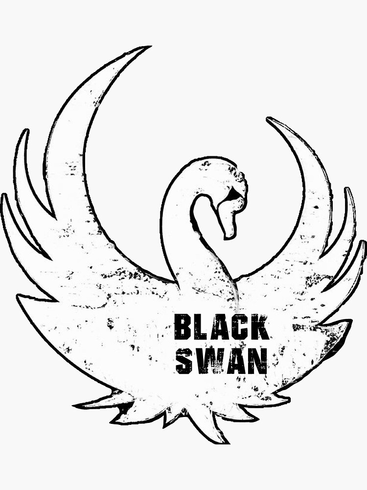 "BTS Black Swan (White)" Sticker by AnimeK Redbubble