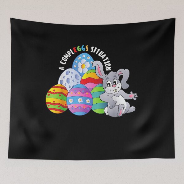 Item preview, A Complex Eggs Situation Easter Eggs Bunny  designed and sold by mylahKristian.