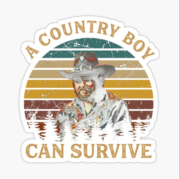 A Country Boy Can Survive Sticker For Sale By HarrisonBaker Redbubble   St,small,507x507 Pad,600x600,f8f8f8 