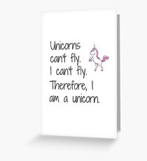 Unicorn design Greeting Card