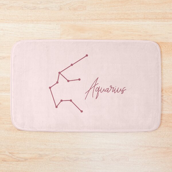 Item preview, Aquarius Zodiac Sign in Pink designed and sold by tinyteacups.