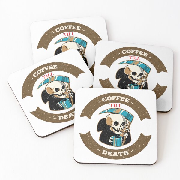 Item preview, coffee till death grim reaper designed and sold by Elijah5455.