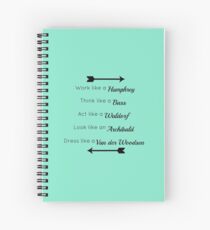 Gossip Girl traits design Spiral Notebook