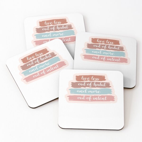 Item preview, Live Less Out of Habit Quote designed and sold by TrammelArt.