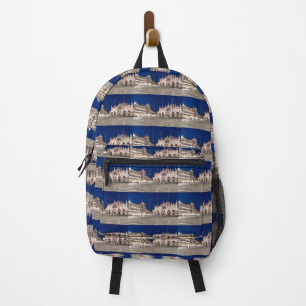 Item preview, Venice Italy Night Magic - Saint Mark Square Piazza San Marco Blue Midnight designed and sold by Georgia Mizuleva.