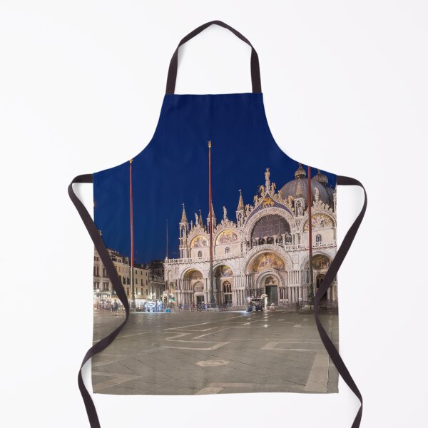 Item preview, Venice Italy Night Magic - Saint Mark Square Piazza San Marco Blue Midnight designed and sold by Georgia Mizuleva.