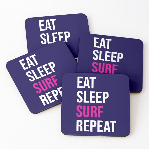 Artikelvorschau, Eat Sleep Surf Repeat entworfen und verkauft von CatArtStore.