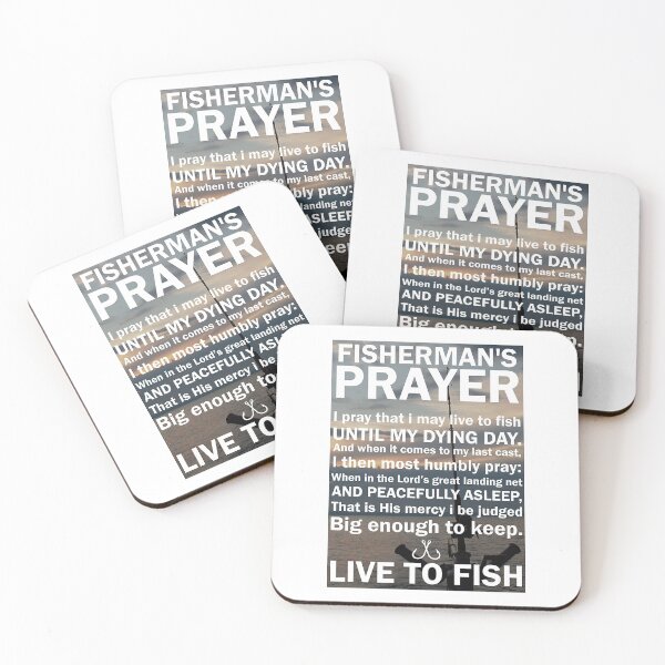 Item preview, Fisherman's Prayer Live To Fish Poster designed and sold by SamYMay.
