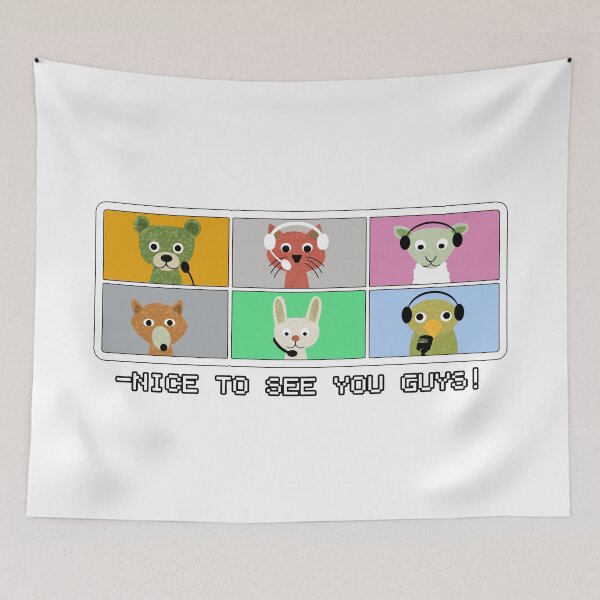 Item preview, animal video conference, nice to see you guys! designed and sold by Xdelacra.