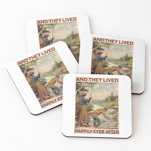 Item preview, Fishing And They Lived Happily Ever After Poster designed and sold by SamYMay.