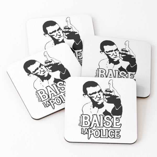 Item preview, Vincent Cassel - La Haine - Baise La Police designed and sold by Shadow Est. 2014.
