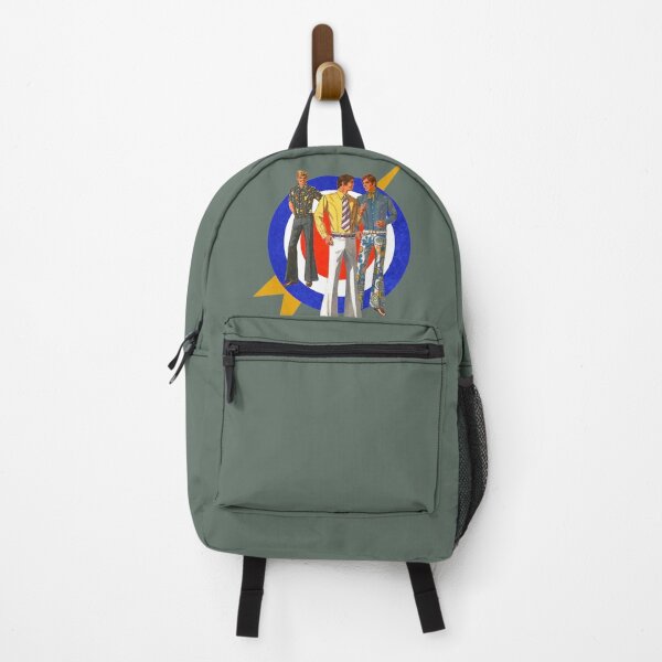 Item preview, Three Mod Sixties 1960s Vintage Fashion Men with Mod Target designed and sold by KALEIDOSCOPE UK.