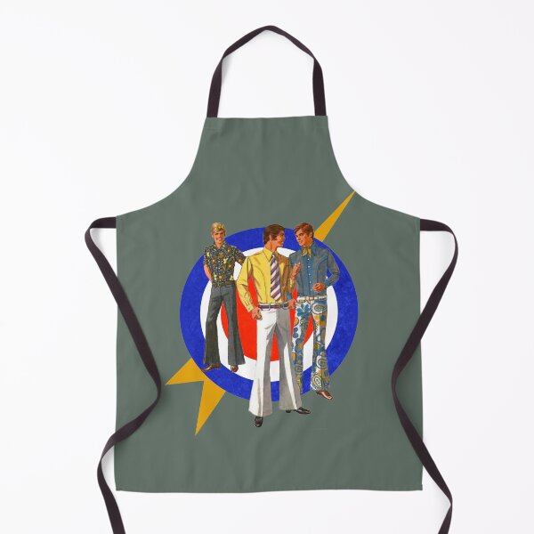 Item preview, Three Mod Sixties 1960s Vintage Fashion Men with Mod Target designed and sold by KALEIDOSCOPE UK.