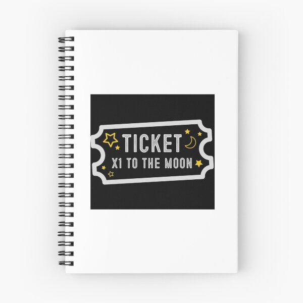 Item preview, One Ticket to the Moon Please designed and sold by TwistStationery.