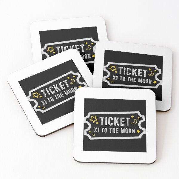 Artikelvorschau, Ein Ticket zum Mond bitte entworfen und verkauft von TwistStationery.
