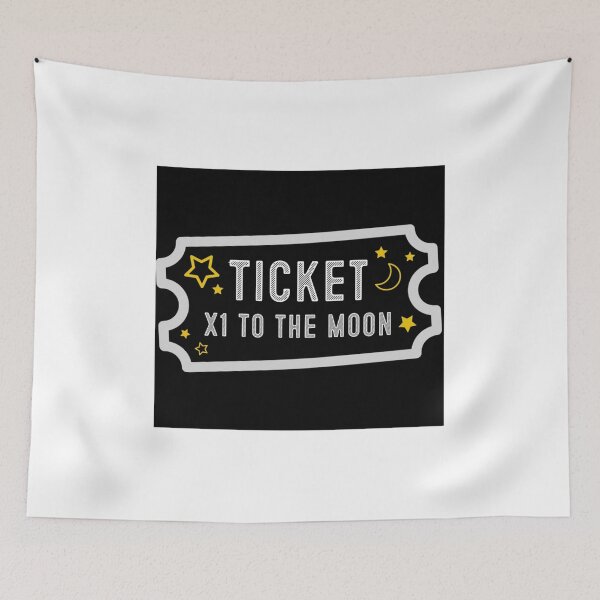 Item preview, One Ticket to the Moon Please designed and sold by TwistStationery.
